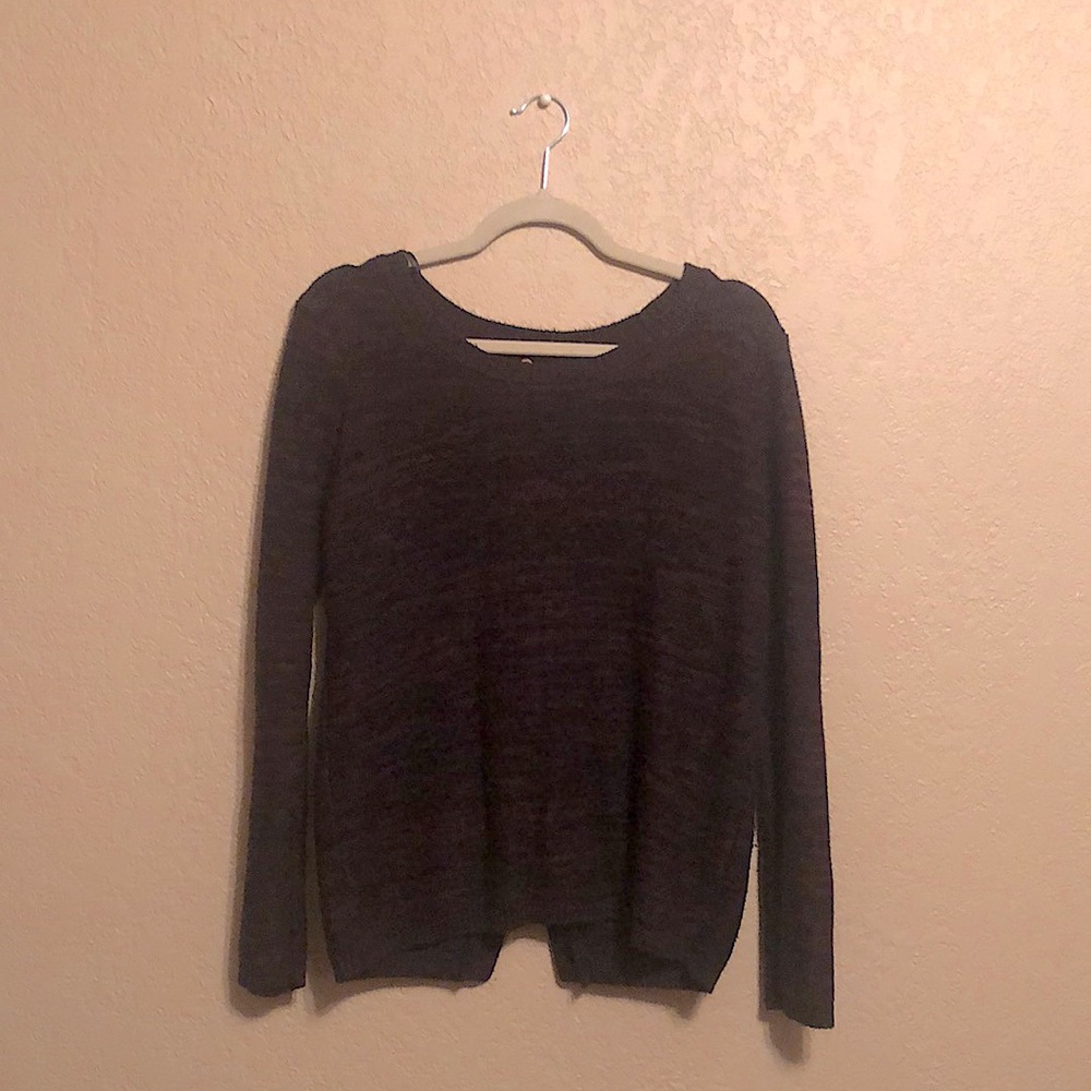 Black + Purple Marble Sweater
